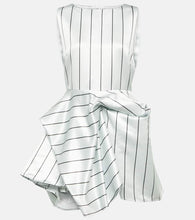 JW Anderson Draped striped minidress