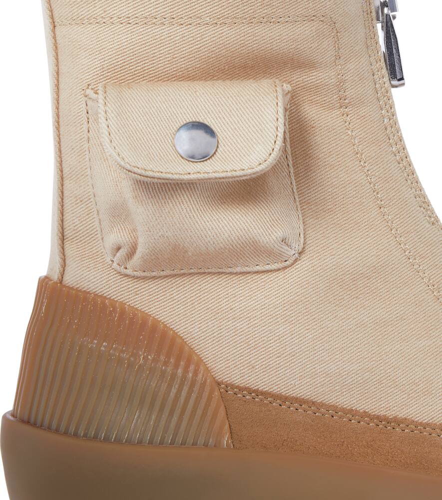 JW Anderson Duck suede-trimmed ankle boots