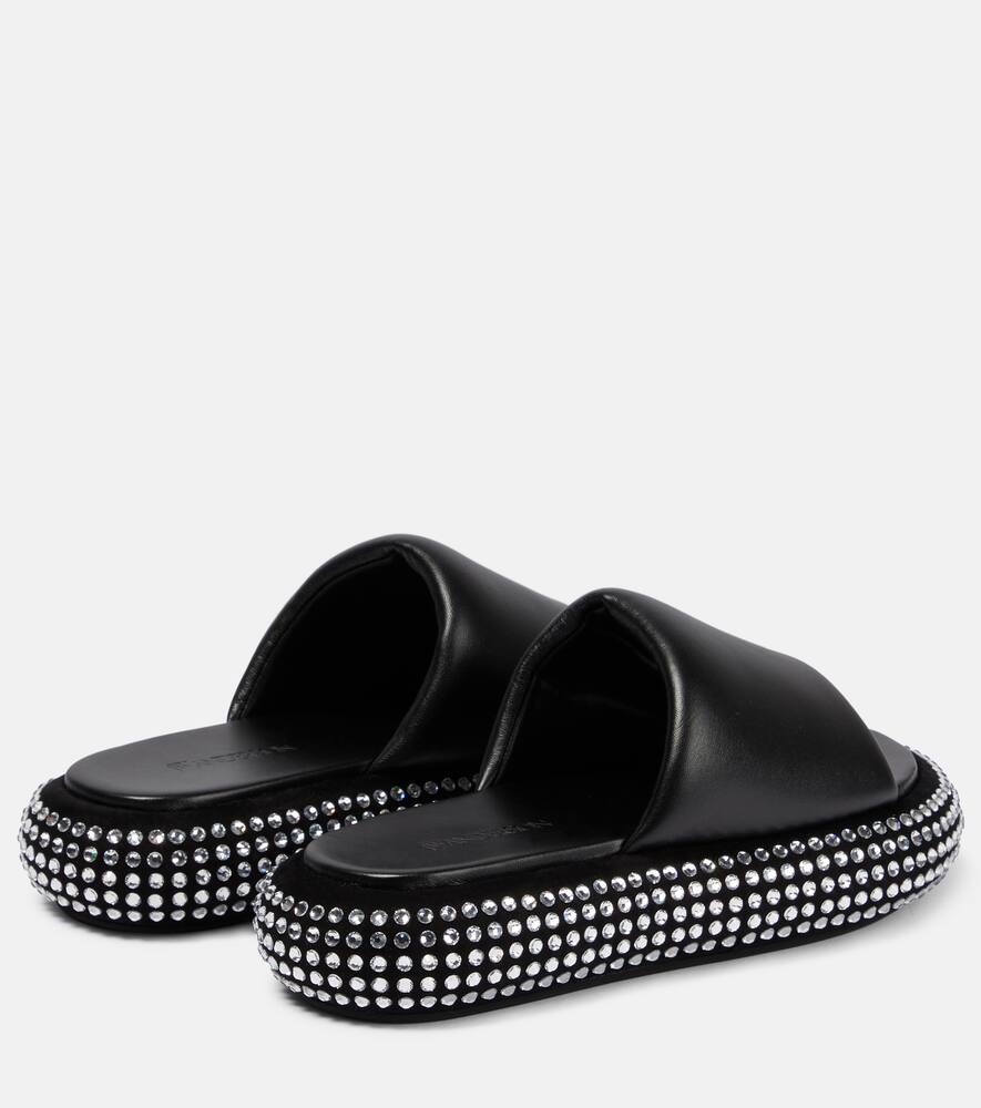 JW Anderson Embellished leather platform sandals