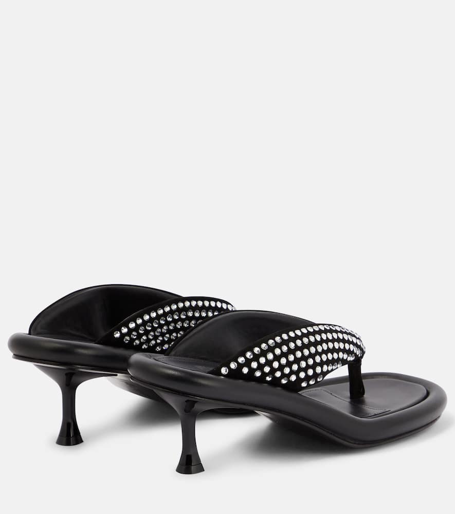 JW Anderson Embellished leather sandals