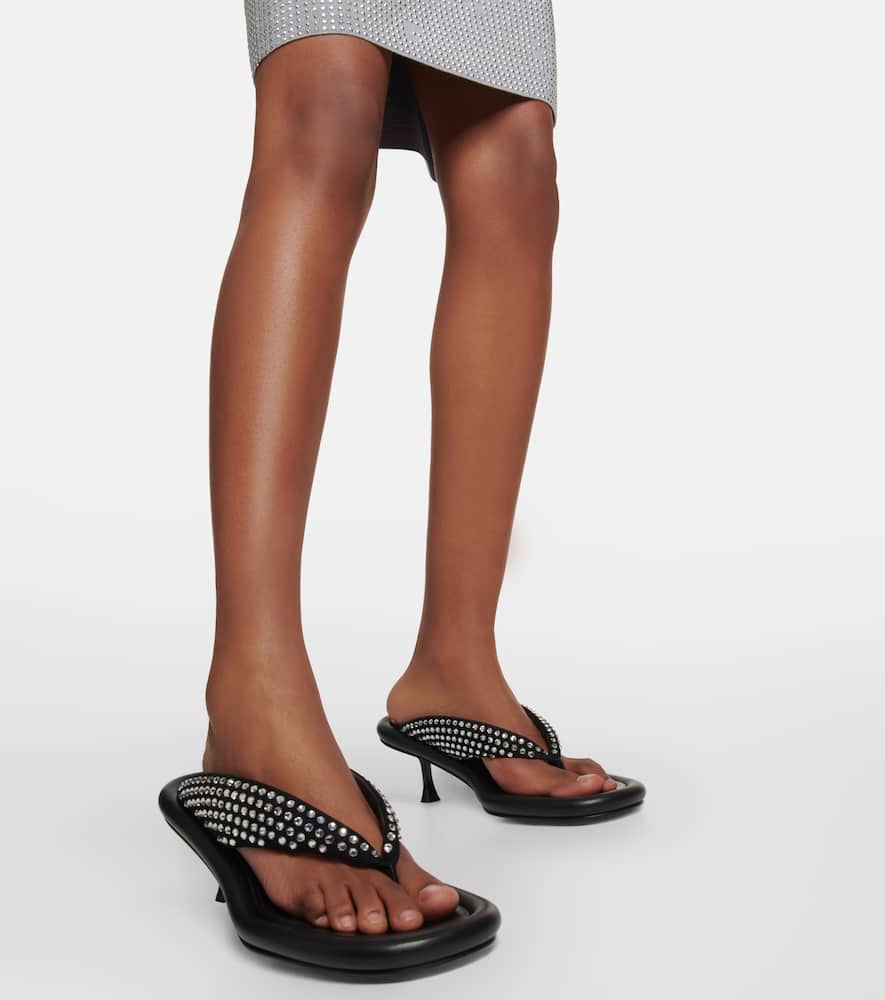 JW Anderson Embellished leather sandals