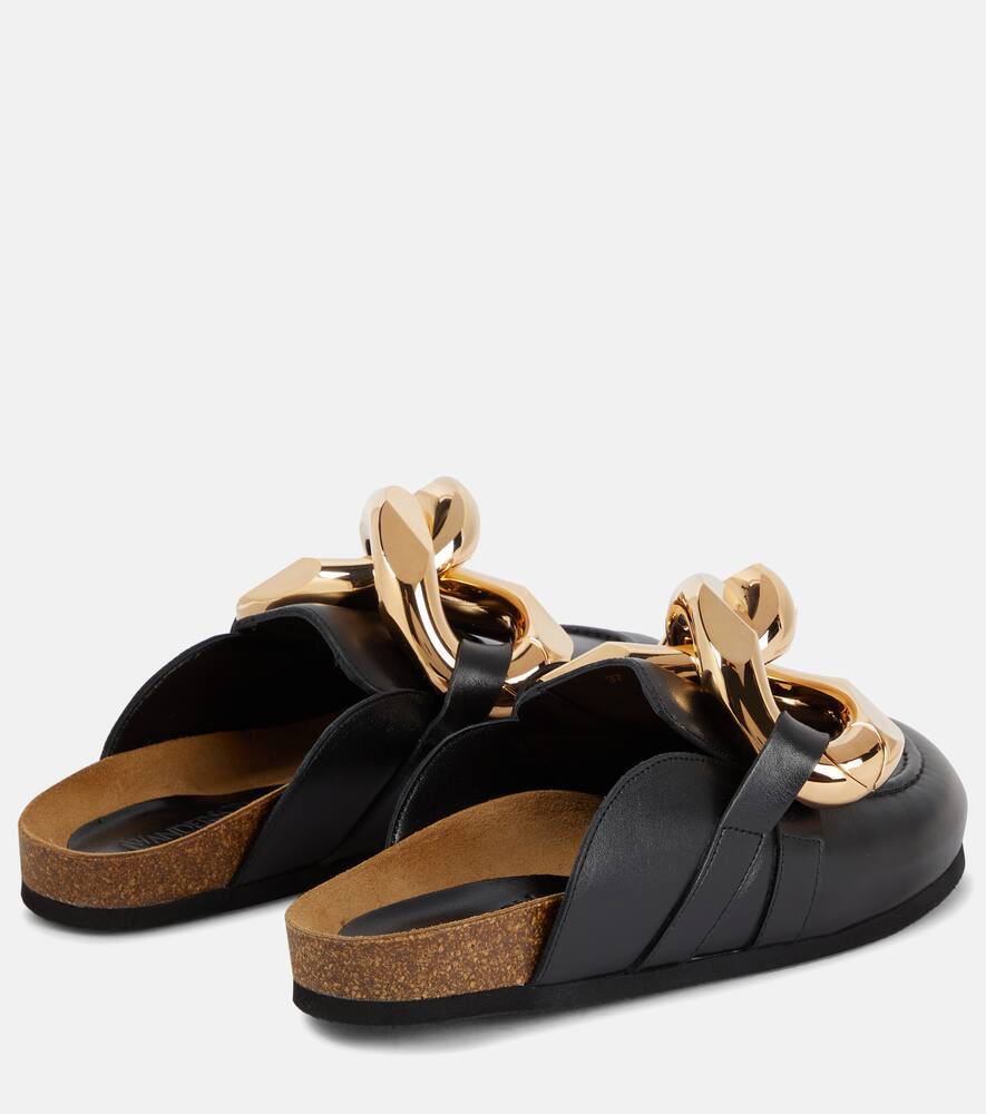 JW Anderson Embellished leather slippers
