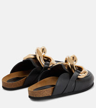 JW Anderson Embellished leather slippers