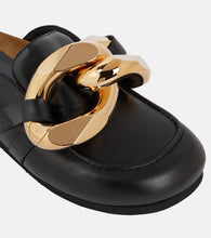 JW Anderson Embellished leather slippers