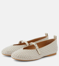 JW Anderson Embellished suede ballet flats