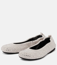 JW Anderson Embellished suede ballet flats