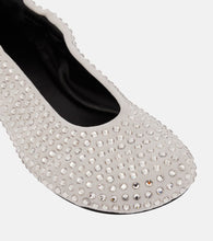 JW Anderson Embellished suede ballet flats