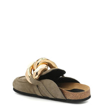 JW Anderson Embellished suede slippers