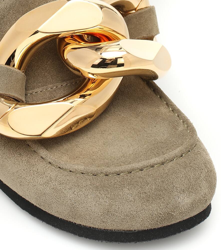 JW Anderson Embellished suede slippers
