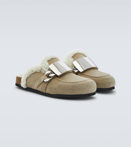 JW Anderson Gourmet Chain suede mules