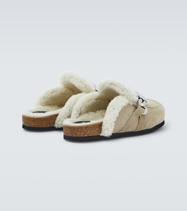 JW Anderson Gourmet Chain suede mules