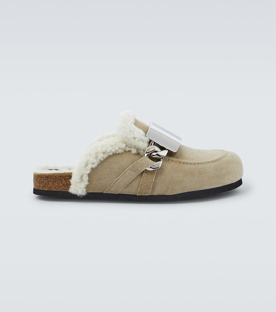 JW Anderson Gourmet Chain suede mules