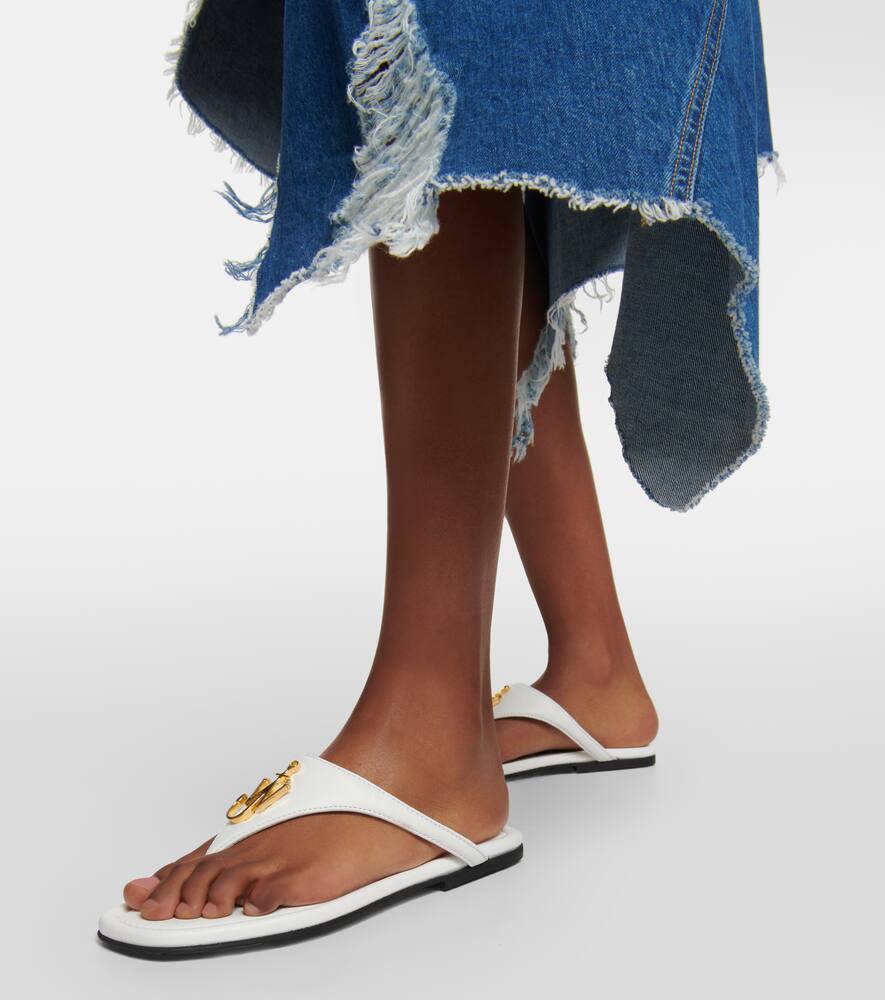 JW Anderson Leather thong sandals