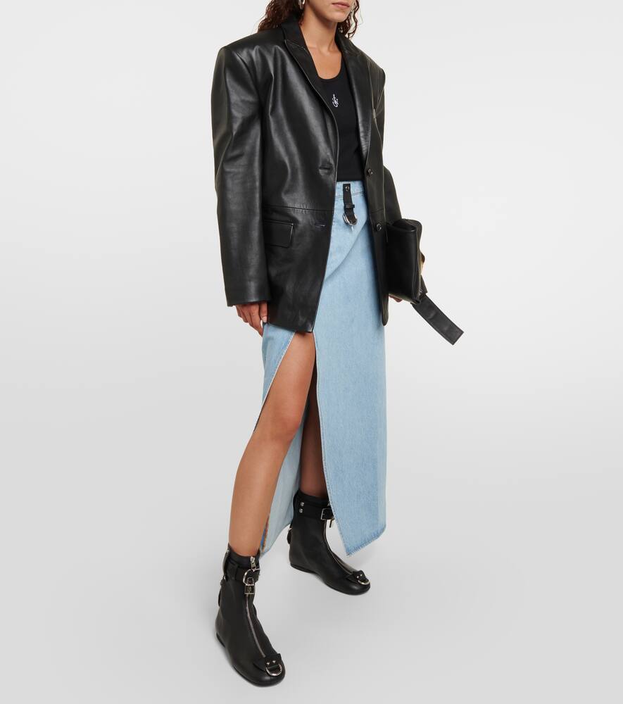 JW Anderson Lock leather ankle boots