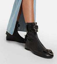 JW Anderson Lock leather ankle boots