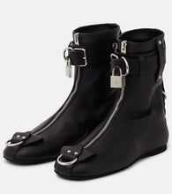 JW Anderson Lock leather ankle boots