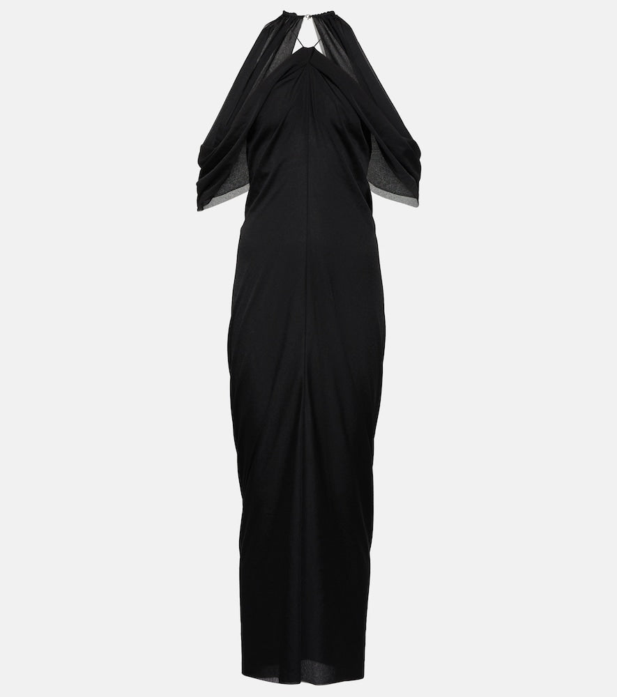 JW Anderson Off-shoulder draped midi dress. JW Anderson 露肩垂褶中长连衣裙