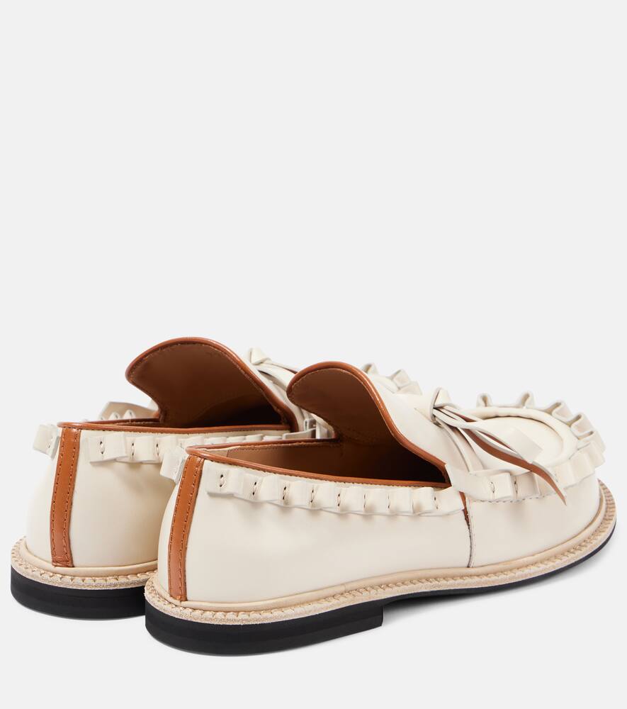JW Anderson Ruffled leather moccasins