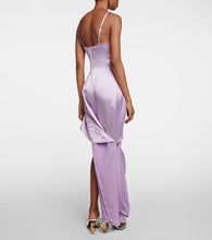 JW Anderson Satin zip slip dress
