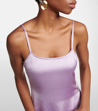 JW Anderson Satin zip slip dress