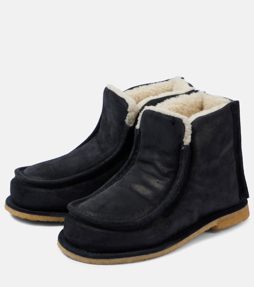 JW Anderson Shearling-lined leather ankle boots