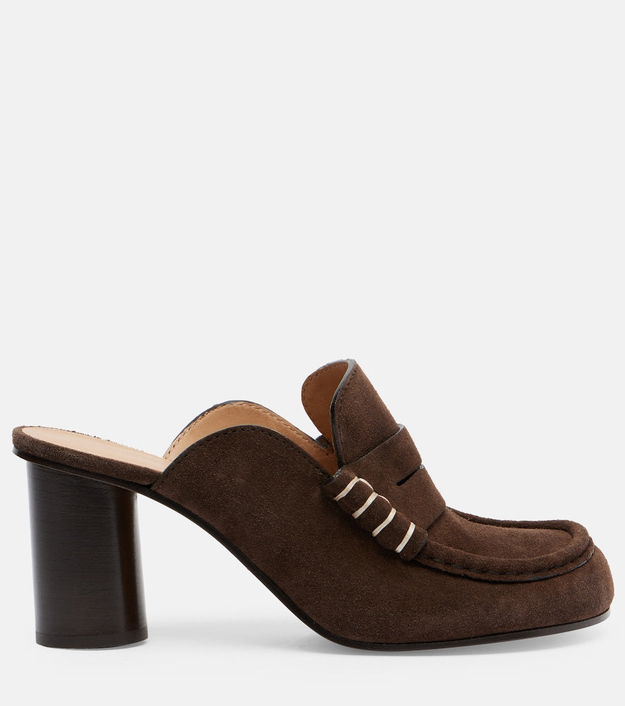 JW Anderson 75 suede mules - Brown Mid Heel Pumps
