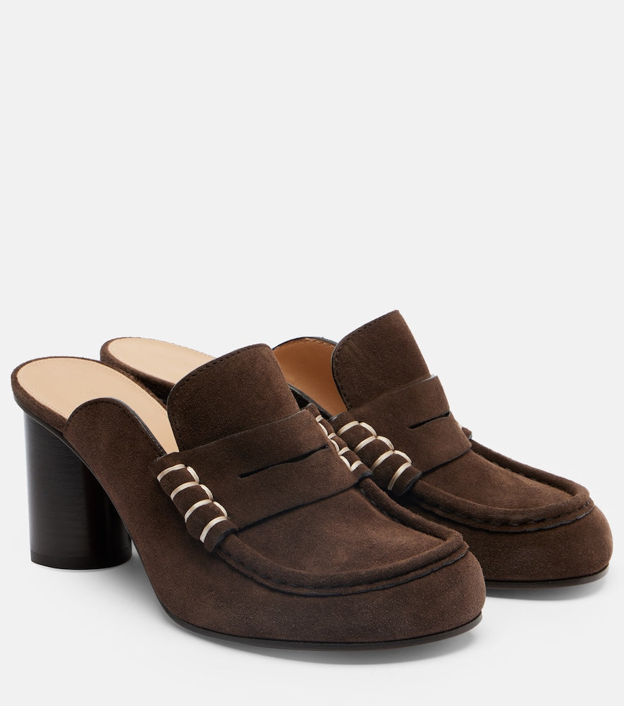 JW Anderson 75 suede mules - Brown Mid Heel Pumps