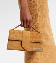Jacquemus Bambino Large suede crossbody bag