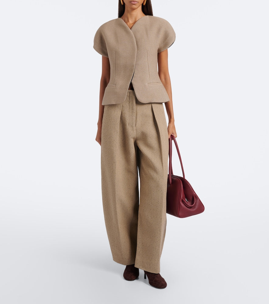 Jacquemus Collant croc-effect suede ankle boots