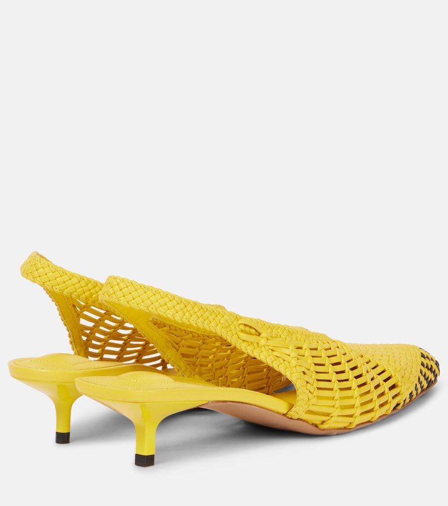 Jacquemus Cubisto Banane 35 leather slingback pumps