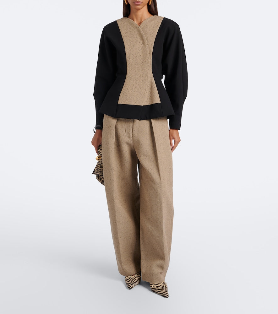 Jacquemus Cubisto calf hair slingback pumps