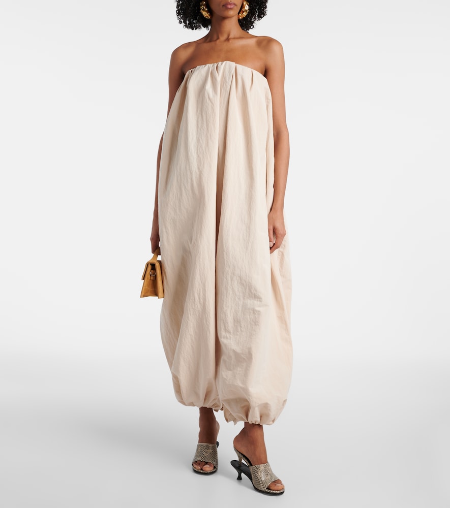 Jacquemus Doubles snake-effect leather mules