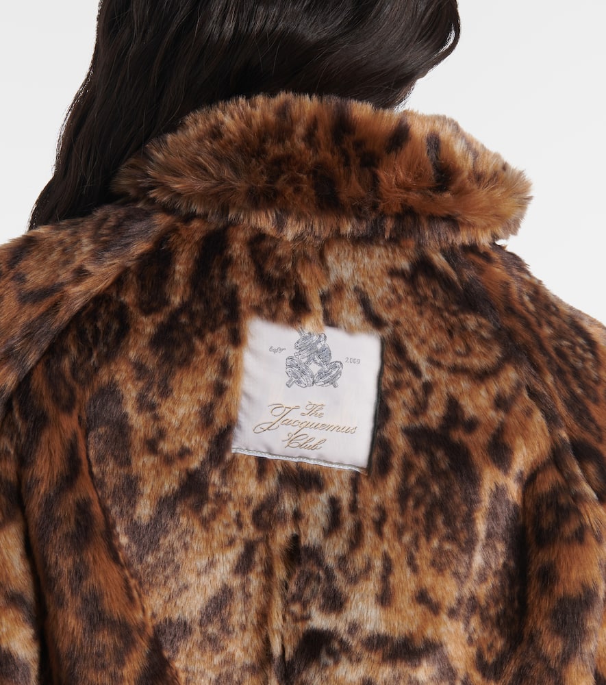 Jacquemus Fernando leopard-print faux fur jacket