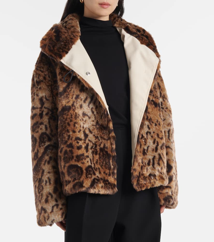 Jacquemus Fernando leopard-print faux fur jacket