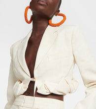 Jacquemus La Croissant linen-blend jacket