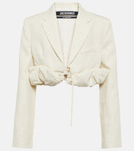 Jacquemus La Croissant linen-blend jacket