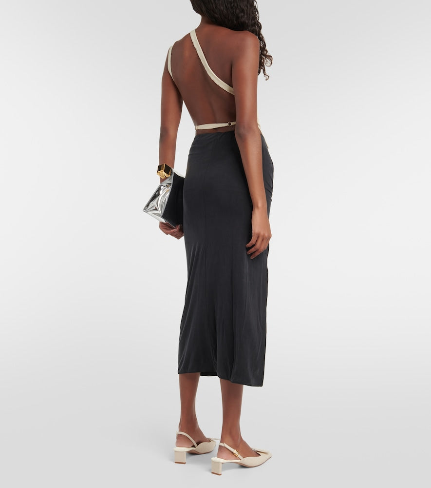 Jacquemus La Jupe Pareo Croissant midi skirt