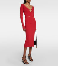 Jacquemus La Jupe Pralu knitted midi skirt