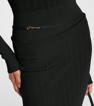 Jacquemus La Jupe Pralu ribbed-knit midi skirt