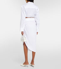 Jacquemus La Jupe Saudade draped midi skirt