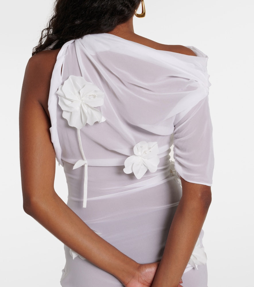 Jacquemus La Mini Robe Bocciolo silk-blend minidress