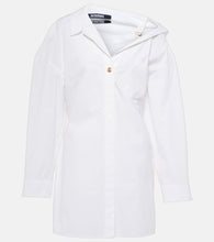 Jacquemus La Mini Robe Chemise cotton shirt dress. Jacquemus La Mini Robe Chemise 棉质衬衫裙