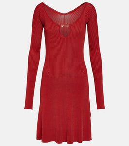 Jacquemus La Mini Robe Pralu off-shoulder minidress
