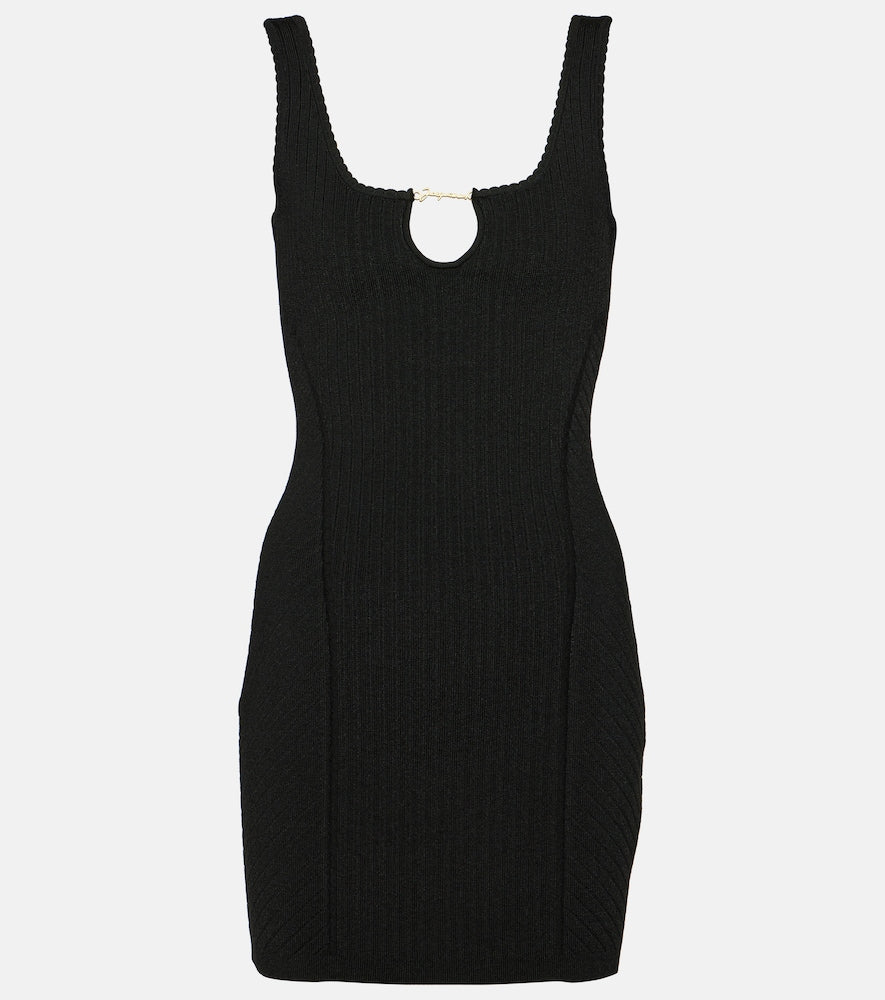 Jacquemus La Mini Robe Sierra ribbed-knit minidress. Jacquemus La Mini Robe Sierra 罗纹针织迷你连衣裙