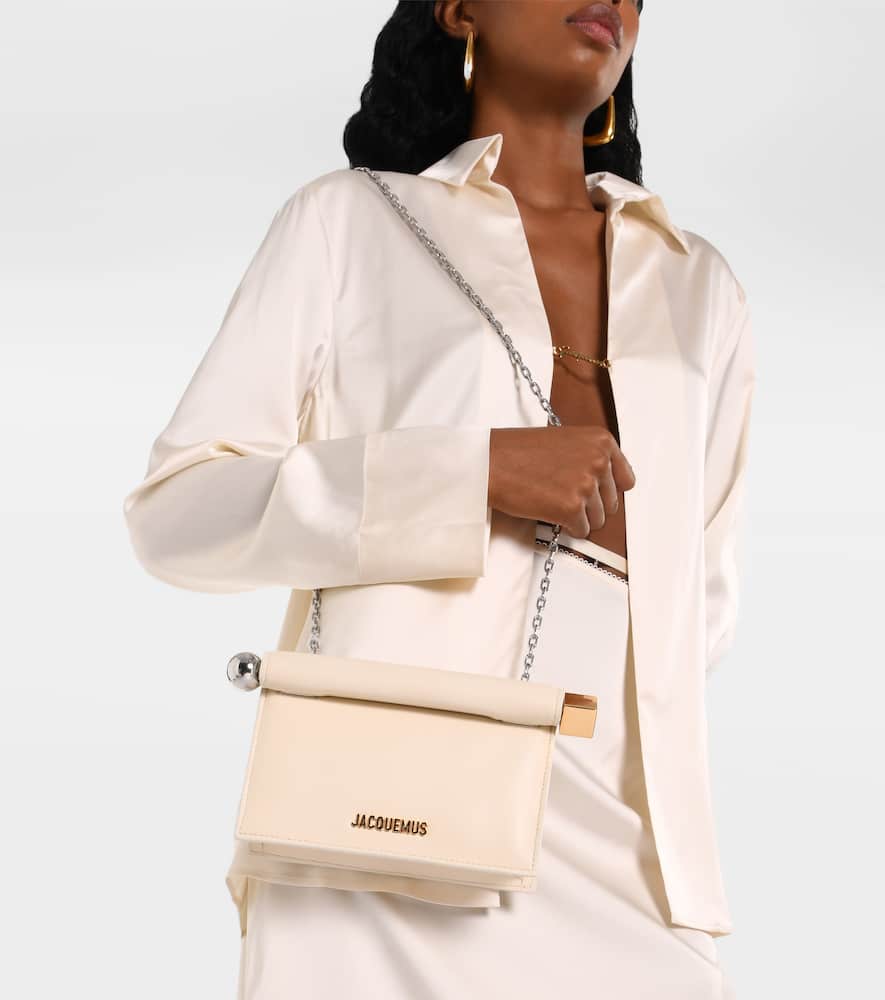 Jacquemus La Petite Pochette Rond Carr√É¬© leather clutch