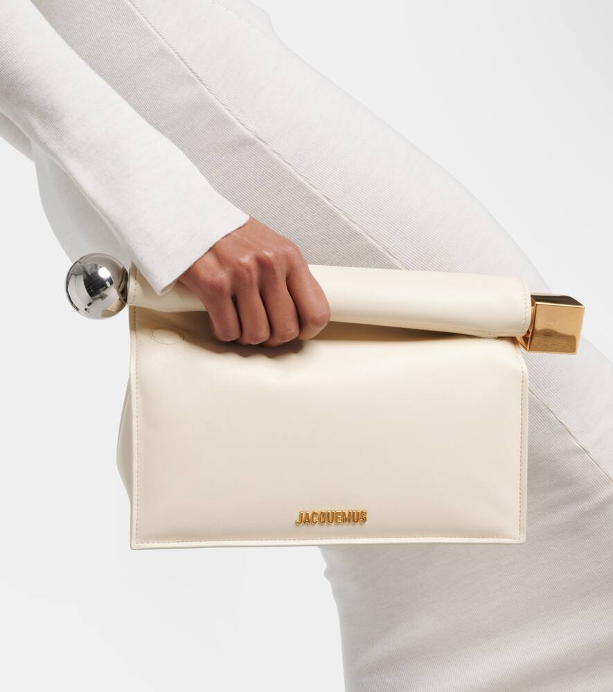 Jacquemus La Pochette Rond Carr√É¬© leather clutch