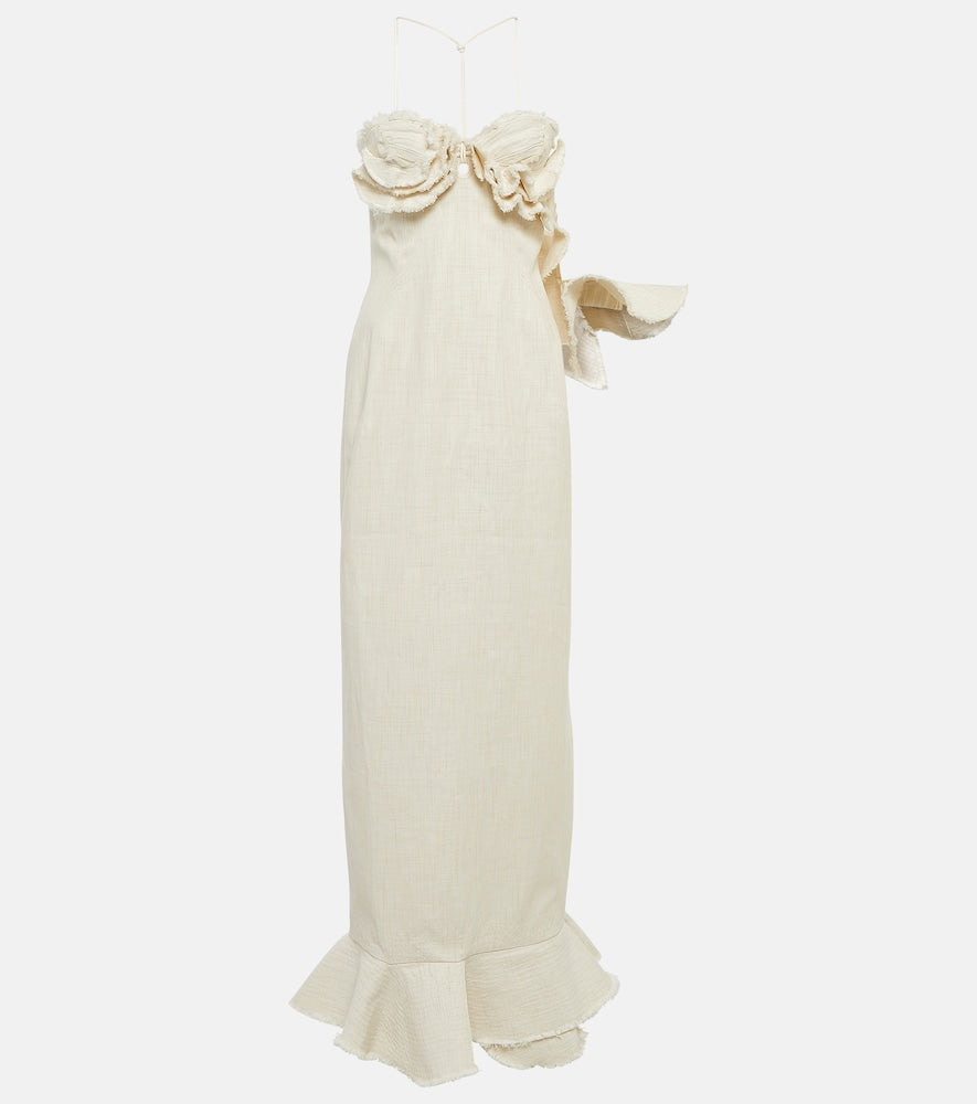 Jacquemus La Robe Artichaut maxi dress. Jacquemus La Robe Artichaut 超长连衣裙