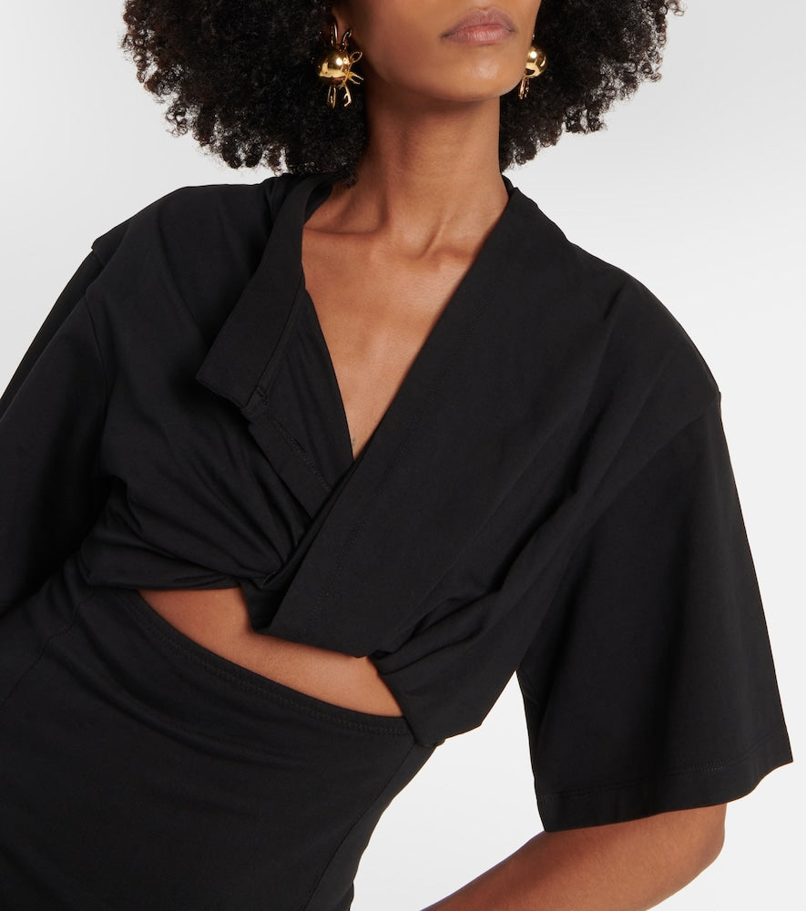 Jacquemus La Robe Bahia cotton minidress
