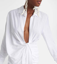 Jacquemus La Robe Bahia deep V-neck minidress