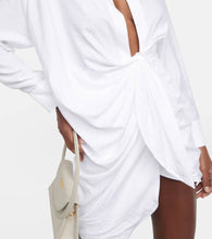 Jacquemus La Robe Bahia deep V-neck minidress